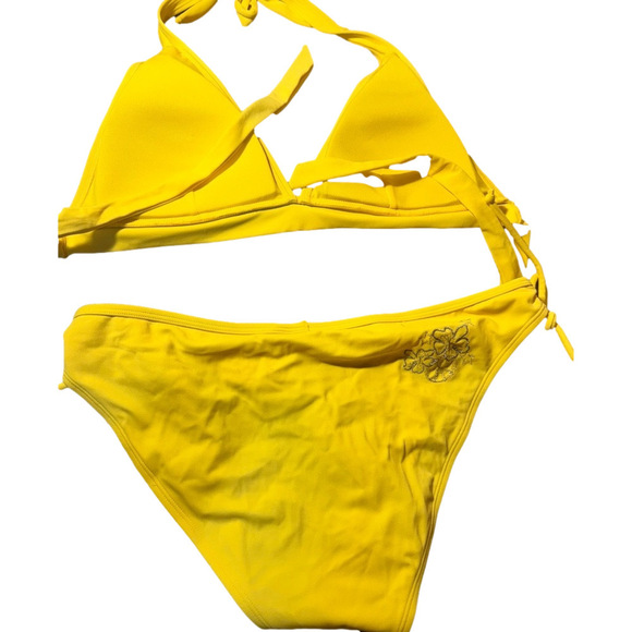 Yellow Halter Bikini Set - Picture 3 of 6